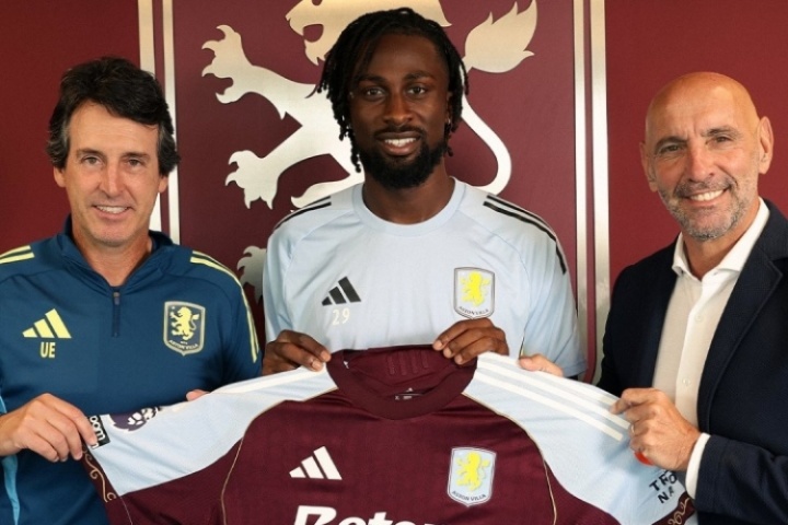 身價2500萬！官方：維拉簽24歲尼斯中鋒蓋桑，轉會費總價3500萬歐