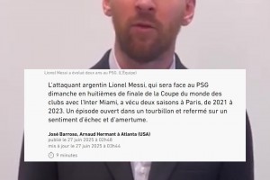 梅西曾視頻道歉！法媒隊(duì)報：梅西忘不了被巴黎“三停”羞辱