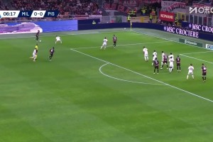 米蘭取得夢幻開局！萊奧左路內(nèi)切遠(yuǎn)射破門！米蘭1-0領(lǐng)先比薩！