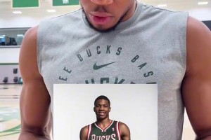 真的舍得離開嗎？字母哥此前回看自己新秀照片！變身魔鬼筋肉人！