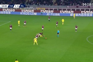 再遭打擊！米蘭中場(chǎng)被斷，薩帕塔得球低射破門(mén)